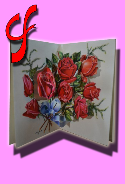 TEM #076 Christmas rosas troquelado 3D n1